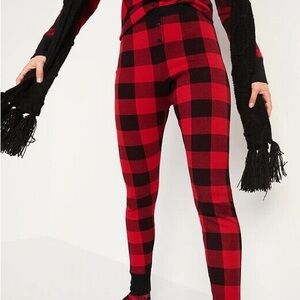 Old Navy Women’s Thermal Red and Black Pajama Pants NWT